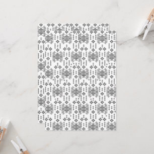 Convites um padrão preto e branco com fundo branco