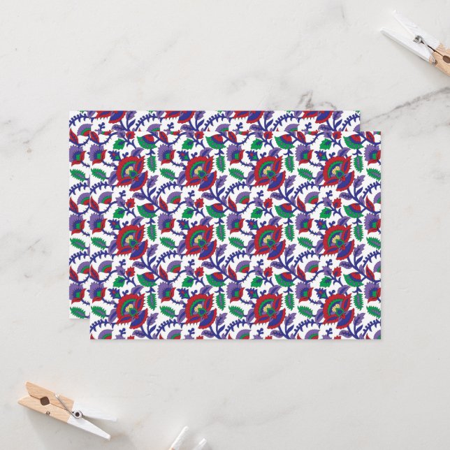 Convites Um padrão sem costura, simétrico, com repetições (Frente/Verso In Situ)