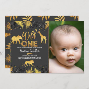 Convites Um partido selvagem dos animais da selva do