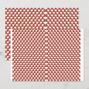 Convites Um pedaço enrolado de papel de embrulho com um pap