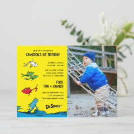 Convites Um Peixe Dois Peixes - Crianças Foto Aniversário