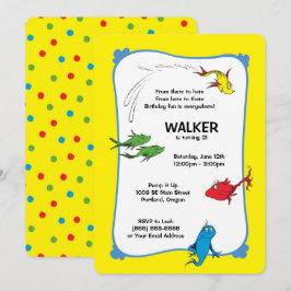 Convites Um Peixe Dois - Primeiro Aniversário