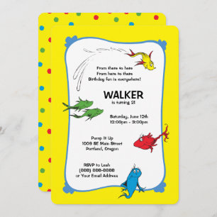 Convites Um Peixe Dois - Primeiro Aniversário