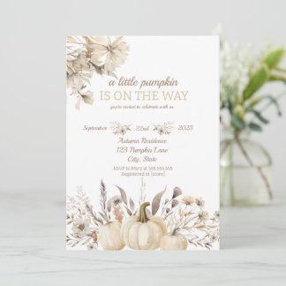 Convites Um Pequeno Abóbora a Caminho