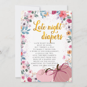 Convites Um pequeno arranjo de flores de abóbora para noite