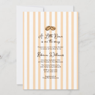 Convites Um pequeno Bean está no caminho do Chá de fraldas 