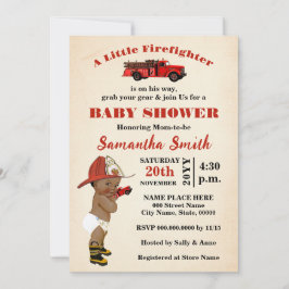 Convites Um Pequeno Bombeiro está a caminho de um Chá de fr