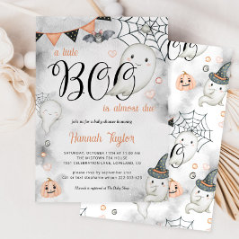 Convites Um Pequeno Boo é quase o Chá de fraldas do Dia das