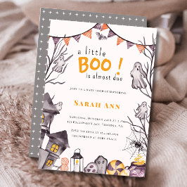 Convites Um pequeno Boo é quase um Chá de fraldas fantasma
