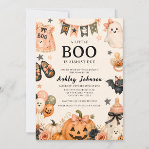 Convites Um Pequeno Boo Está Quase Chegando Bebê de Hallowe