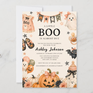 Convites Um Pequeno Boo Está Quase Chegando Bebê de Hallowe