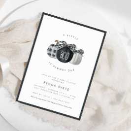 Convites Um Pequeno Boo está quase vencido! Chá de fraldas 