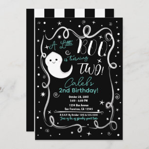 Convites Um Pequeno Boo Transformando 2 DOIS Fantasmas Bons