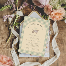 Convites Um pequeno broto está no caminho do Chá de fraldas