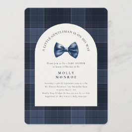 Convites Um pequeno cavalheiro está a caminho Chá de fralda