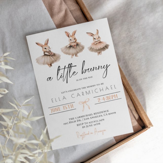 Convites Um Pequeno Chá de fraldas (Criador carregado)