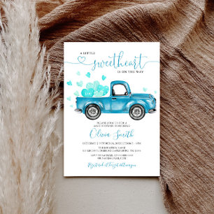 Convites Um Pequeno Chá de fraldas Cardíaco