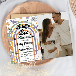 Convites Um pequeno Chá de fraldas de Dia das Bruxas do Arc