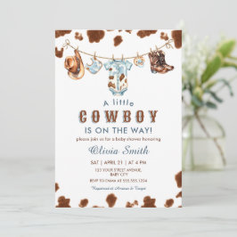 Convites Um pequeno Chá de fraldas de Linha de Vestido Ocid