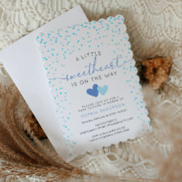 Convites Um Pequeno Chá de fraldas de Namorados Swetheart C