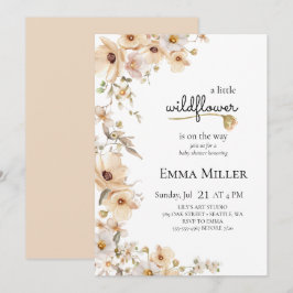 Convites Um pequeno Chá de fraldas natural de feijão