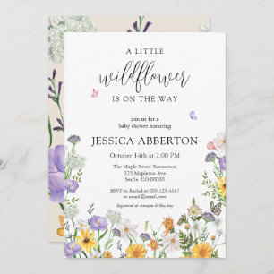 Convites Um Pequeno Chá de fraldas Neutro Cor-de-Rosa Azul