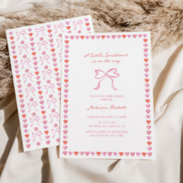 Convites Um Pequeno Chá de fraldas Quimético