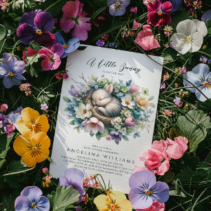 Convites Um pequeno Chá floral de Bebê