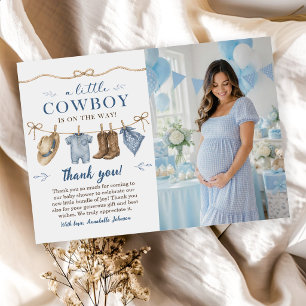 Convites Um Pequeno Chuveiro de Bebê Cowboy Menino
