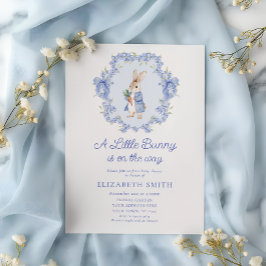 Convites Um Pequeno Coelhinho Está A Caminho Do Chá de fral