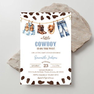 Convites Um Pequeno Cowboy Churrasco de Rodeio Selvagem no 