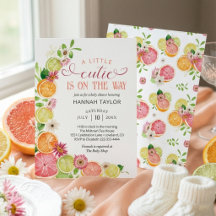 Um Pequeno Doce Está a Caminho Chuveiro de Bebê Ci