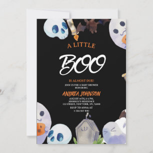 Convites Um Pequeno Fantasma Boo Boho Chuveirinho de Bebê d