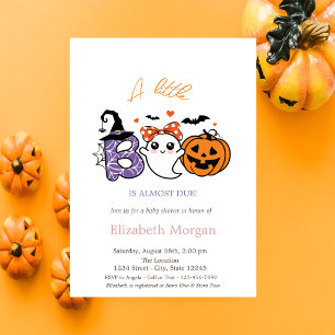 Convites Um Pequeno Fantasma Bu Strips Pumpkin Halloween