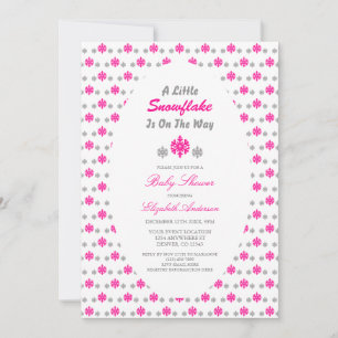 Convites Um Pequeno Floco De Neve Está A Caminho Do Chá de 