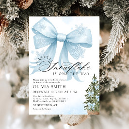 Convites Um Pequeno Floco de Neve está no Caminho Chá de fr