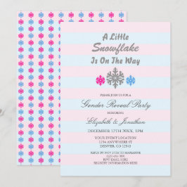 Convites Um Pequeno Floco De Neve Está No Caminho Da Revela