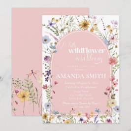 Convites Um pequeno flor selvagem está no Bloom Floral Chá 