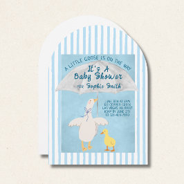 Convites Um pequeno ganso está no caminho É um Chá de frald