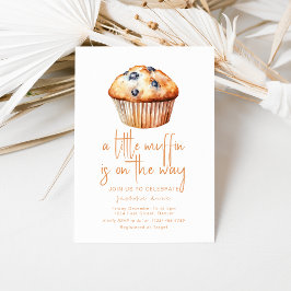 Convites Um Pequeno Muffin Está A Caminho Do Chá de fraldas