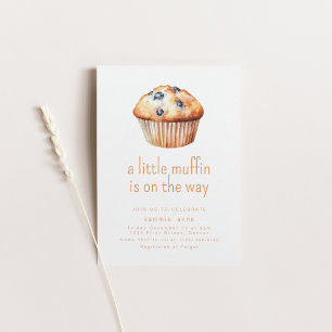Convites Um Pequeno Muffin Está A Caminho Do Chá de fraldas