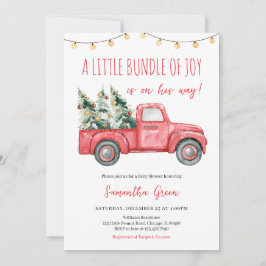 Convites Um Pequeno Pacote de Alegria Chá de fraldas