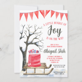 Convites Um pequeno pacote de alegria está no caminho do Ch