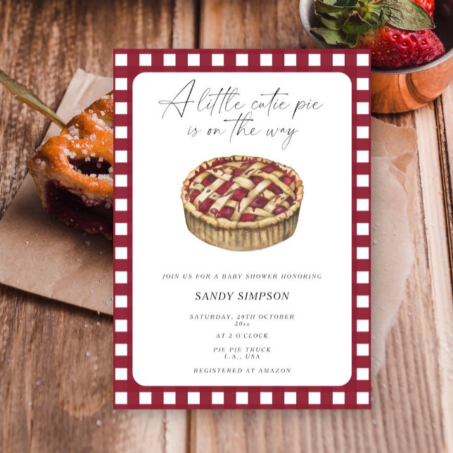 Convites Um Pequeno Pizza Cutie está a caminho do Chá de fr (Criador carregado)