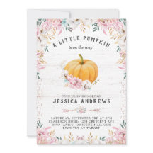 Um Pequeno Pumpkin Rustic Cotton Floral
