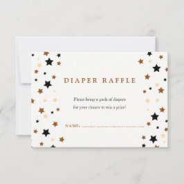 Convites Um pequeno rifle de Fralda de Chá de fraldas