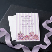 Um Pequeno Sugar Plum está a caminho Baby Shower