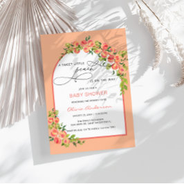 Convites Um Pêssego Doce está no Caminho Chá de fraldas