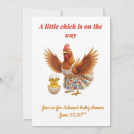 Convites Um pintinho está a caminho