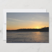 Um por do sol congelado